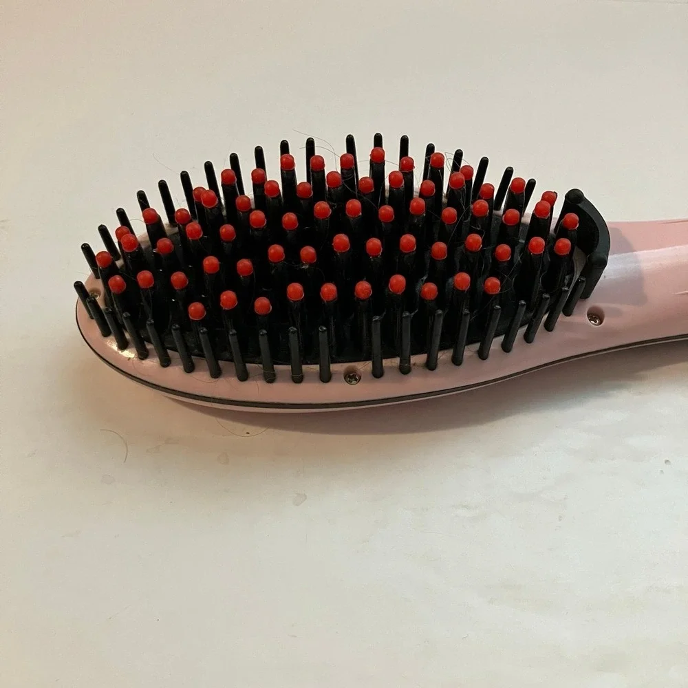NASV Hair Straightener Brush ceramic Heating Hair Straightening irons brush